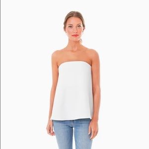 NWT Tuckernuck Strapless Ivory Crepe Marin Top